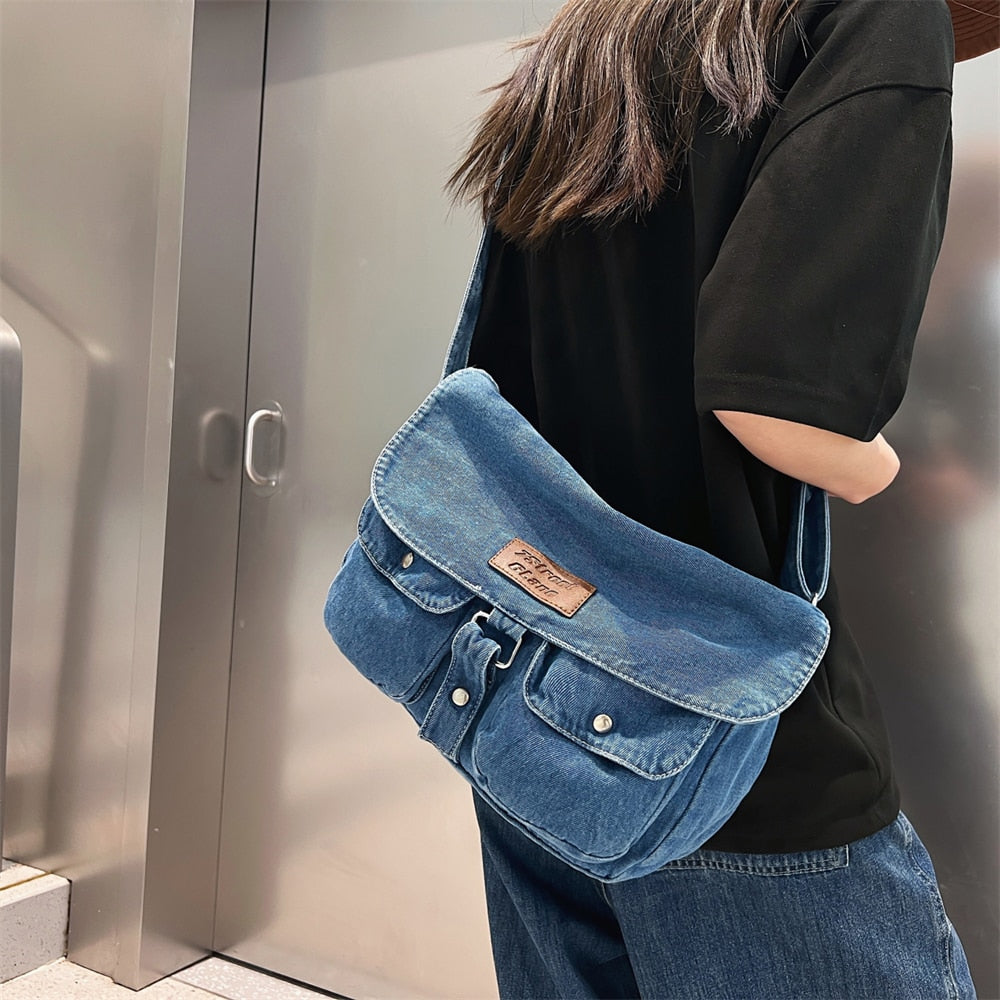 Denim Crossbody Bag