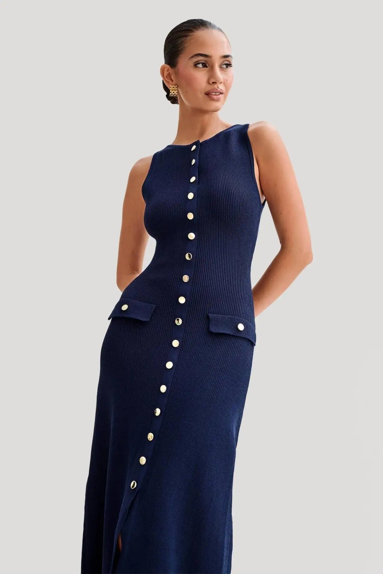 Elara Knit Midi Dress