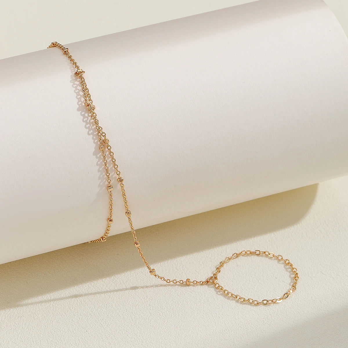 Laser plated palm chain