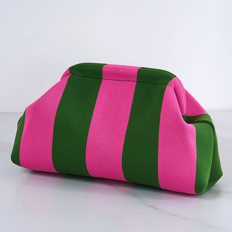 Soléa Woven Cloud Clutch