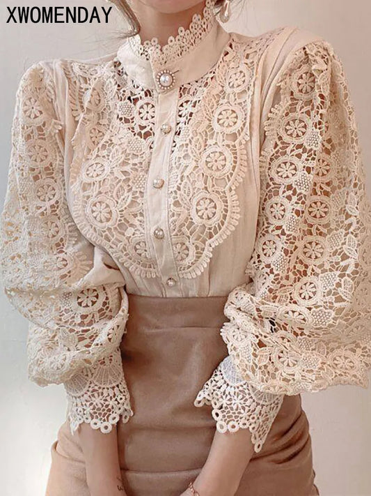 Lace Long Sleeve Top