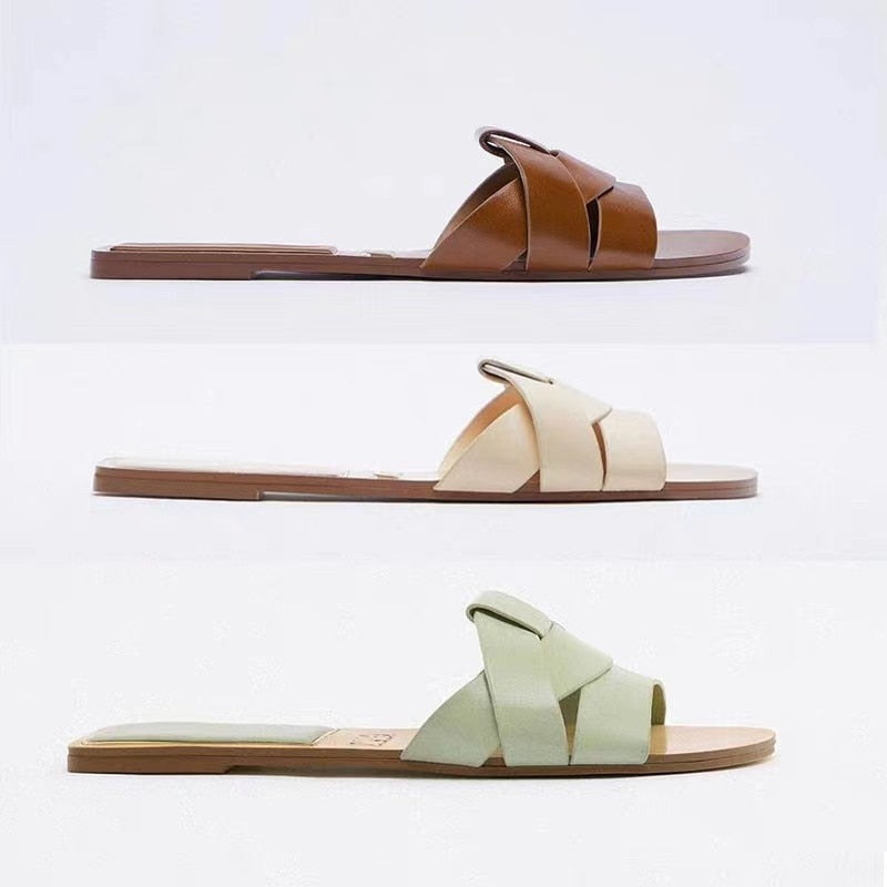 Square-toe Sandals