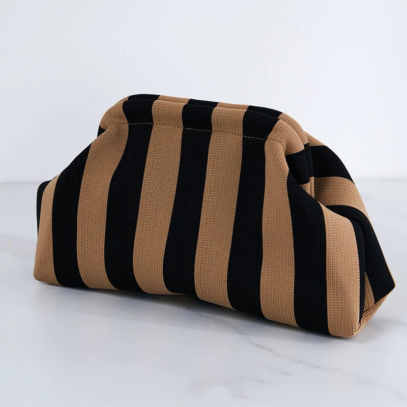 Soléa Woven Cloud Clutch