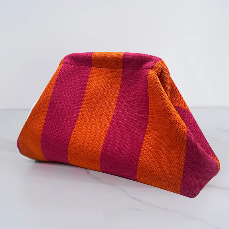 Soléa Woven Cloud Clutch