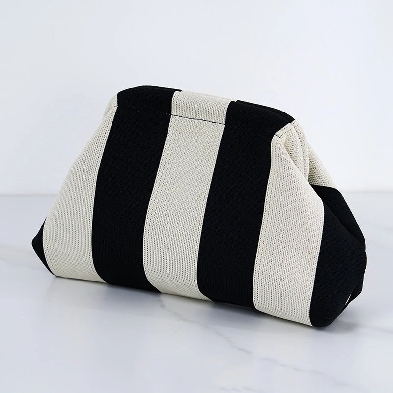 Soléa Woven Cloud Clutch