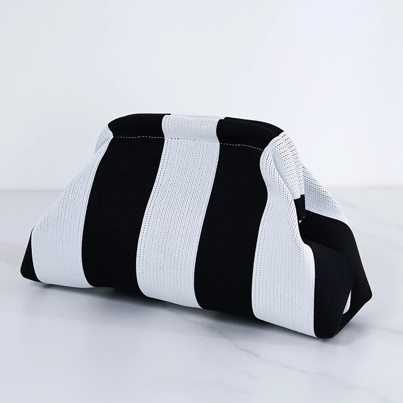 Soléa Woven Cloud Clutch