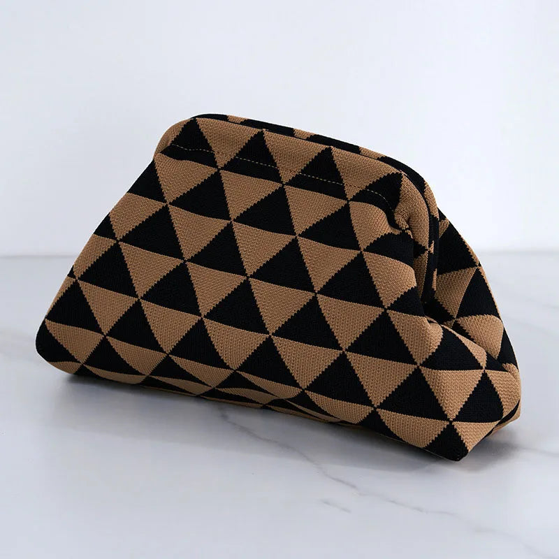 Soléa Woven Cloud Clutch