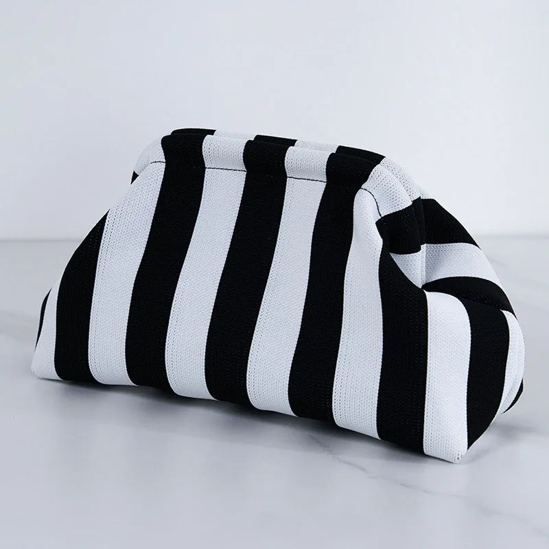 Soléa Woven Cloud Clutch