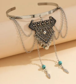 Aurelia Feather Arm Cuff