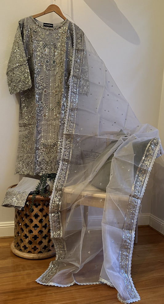 Ready Made Organza Formal Dress