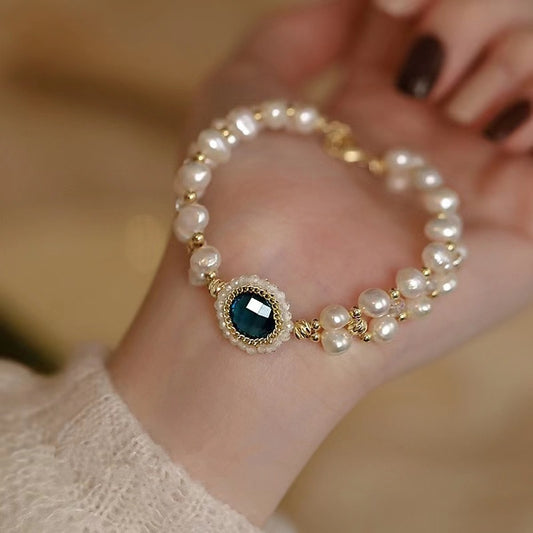 Pearl Zircon Bracelet