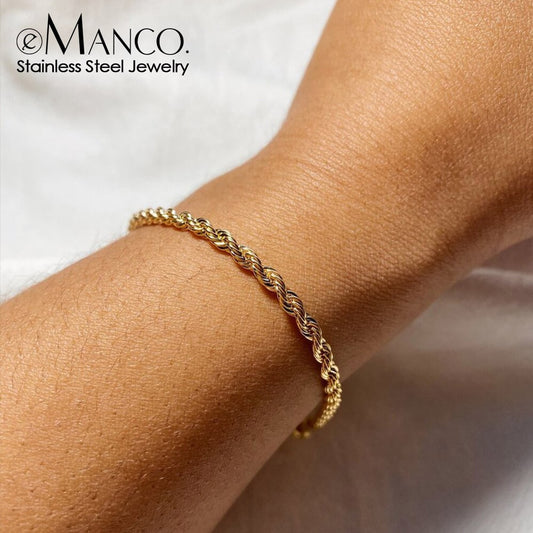 Twisted Rope Chain Bracelet